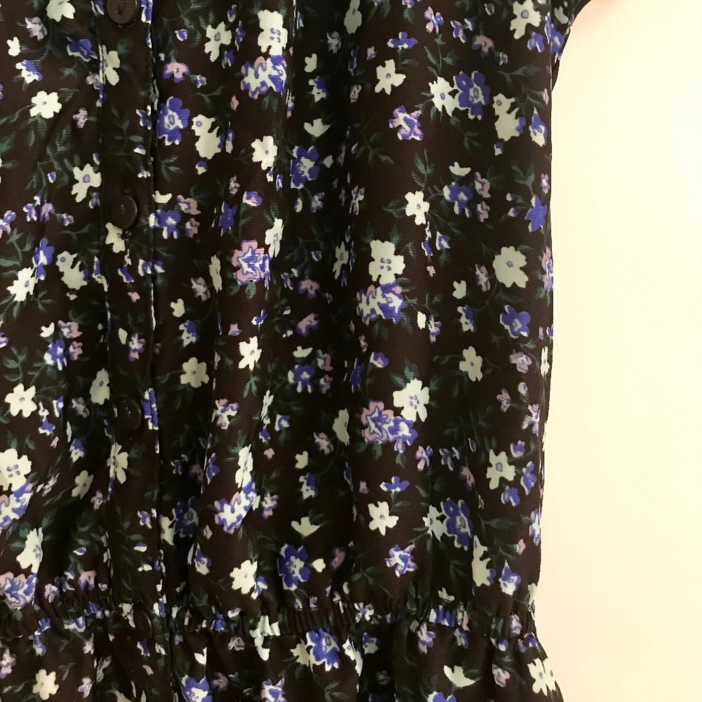 Urban Outfitters blue floral mini dress - Picture 4 of 4